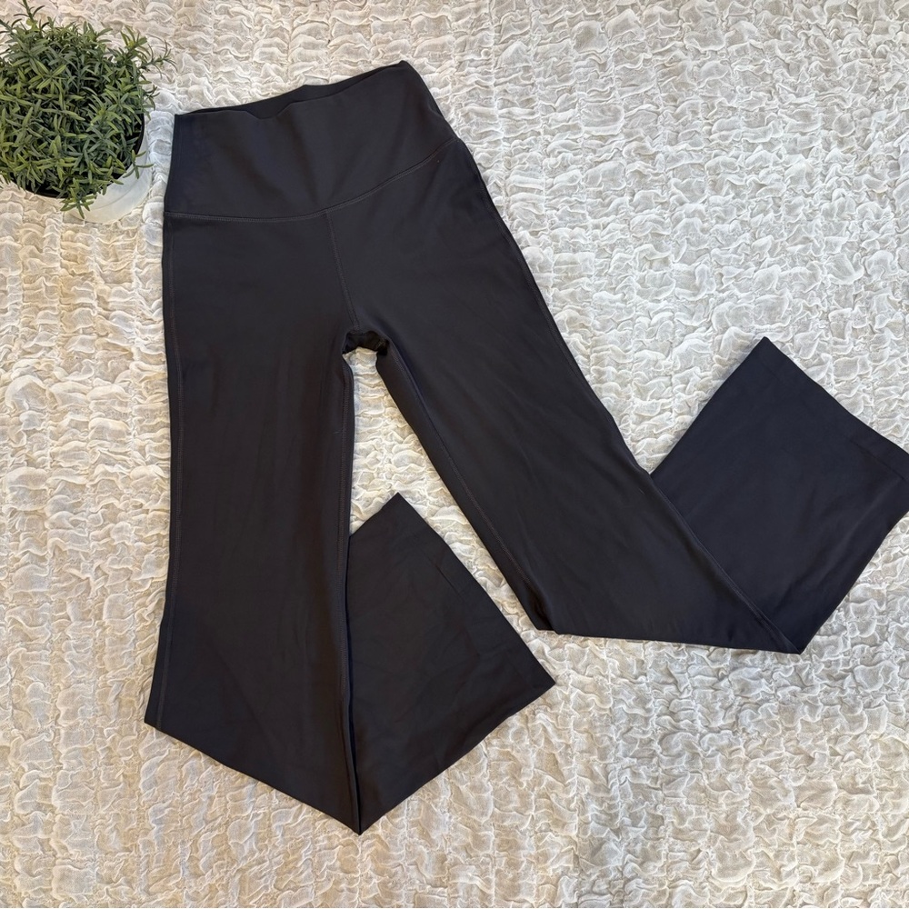 Colorfulkoala Flare Yoga Leggings Athletic High Waist Workout Pants Gray Small